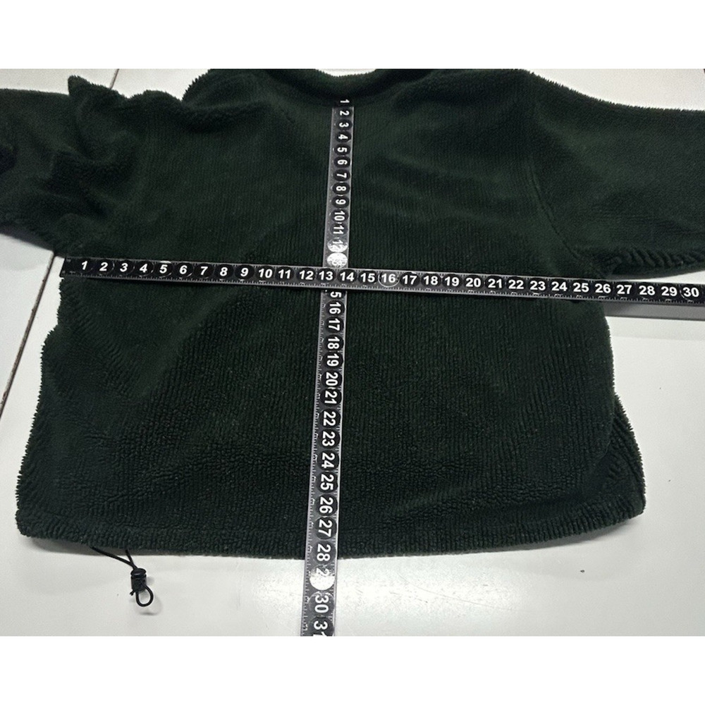 Cabelas‎ Sweater Mens XL Green 1/4 Zip Pullover Pockets Long Sleeve Sweatshirt - Picture 3 of 11